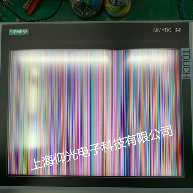 西門子TP1200系列觸摸屏維修,顯示花屏橫豎條修理 當(dāng)天好